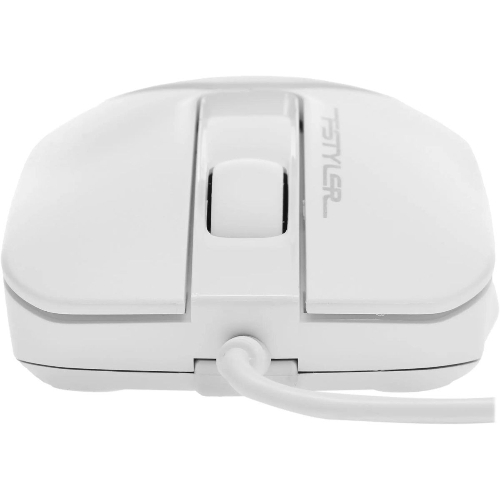 Мышь проводная A4Tech Fstyler FM12S белый, 1200 dpi, USB, кнопки - 3