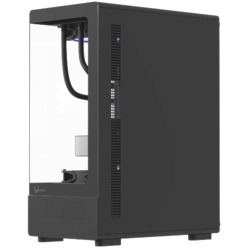 Корпус Formula Crystal Z1CM Plus AR v2 черный без БП mATX 5x120мм 1xUSB3.0 audio bott PSU
