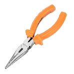 Длинногубцы Sparta Classic, 160 мм, прямые шлифованные, пластмассовые рукоятки