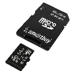 Флеш карта Smartbuy (SB64GbSDCCTV) micro SDXC 064Gb cl10 U3 V30 + адаптер