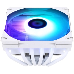 Кулер для процессора Thermalright AXP-120 X67 White Argb (4-pin PWM, 52mm, Ni/Cu, 6x6mm, ARGB, 1x120mm, 59CFM, 26.1dBA, 1800RPM, S: 1851/1700/1200/115X, 2011, 2066, AM5/AM4, white)