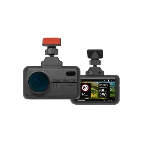 Видеорегистратор TrendVision TDR-721S EVO, 2560x1440, 3", GPS/ГЛОНАСС, Wi-Fi, G-сенсор, датчик движения, GPS-информатор