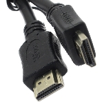Кабель HDMI C-HM-HM-1.8M Wize, 1.8 м, v.2.0, 19M/19M, позол.разъемы, экран, черный, пакет