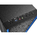 Компьютерный корпус Deepcool TESSERACT BF (DP-CCATX-TSRBFBK), без БП, черно-синий, ATX, видеокарта до 310мм, высота кулера для процессора до 165мм, 7 слотов расширения, 2 отсека 5.25