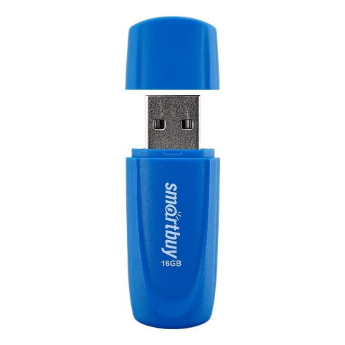 Флешка USB Smartbuy Scout Blue (SB016Gb2SCB), 16Gb, USB 2.0, R/W 15/12, синий