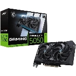 Видеокарта MSI GeForce RTX 5050 8G GAMING, NVIDIA RTX 5050, 8 ГБ GDDR6, 128 бит, PCI-e 5.0, 1xHDMI, 3xDP, 2587 МГц