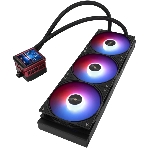 Водяное охлаждение для процессора Water Cooling System Thermalright Frozen Warframe 360 Ultra черный Argb (360мм, черный, ARGb/Fans: 3x120мм, 70.84CFM, 22.1dBA, 2000RPM/Pump height 60мм, 23dBA, 3000RPM, Rad thickness 27mm/S: 1200, 1700, 1851, 2011, 2066, 115X, AM5, AM4)