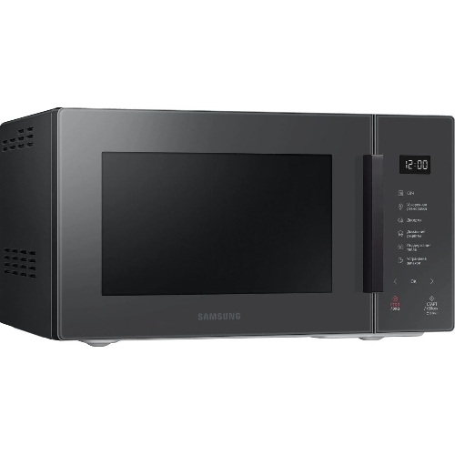 Микроволновая печь Samsung MS23T5018AC/BW антрацит, 23 л, 800 Вт, переключатели - сенсор