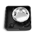Кофеварка рожковая BQ CM5002 серебристый/черный, исп. кофе - зерновой/молотый, 2,8 л, 2400 Вт, 19 бар