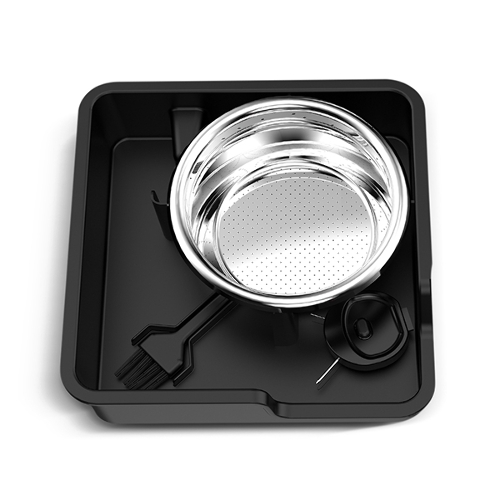 Кофеварка рожковая BQ CM5002 серебристый/черный, исп. кофе - зерновой/молотый, 2,8 л, 2400 Вт, 19 бар