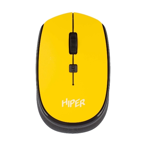 Мышь беспроводная HIPER HOMW-085 желтый, 1600 dpi, радиоканал, USB, кнопки - 4