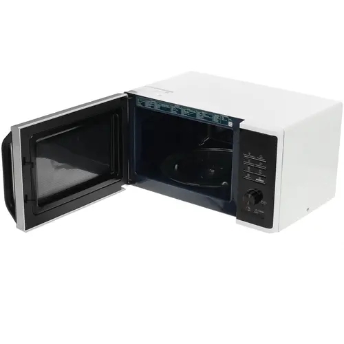 Микроволновая печь Samsung MG23K3515AW/BW белый/черный, 23 л, 800 Вт, переключатели - кнопки, поворотный механизм