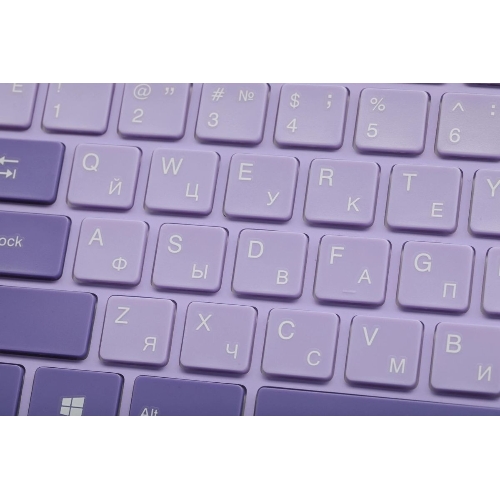 Комплект клавиатура + мышь Acer OCC205 беспроводной USB, 1200 dpi, фиолетовый