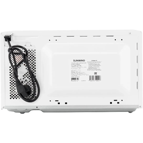 Микроволновая печь SunWind SUN-MW051 белый, 20 л, 700 Вт, переключатели - поворотный механизм