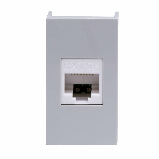 Розетка компьютерная DKC Viva 45138 RJ-45 кат.5E, 1 мод., серая