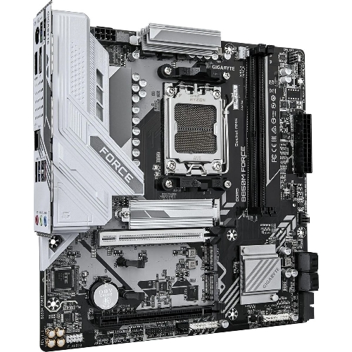 Материнская плата Gigabyte B850M FORCE, AM5, AMD B850, 2xDDR5, 4xSATA, 3xM.2, 1xPCIe 5.0 x16, 1xPCIe 4.0 x4, 1xHDMI, 1xDP, 1x2.5Gb LAN, 1xUSB-C 5Gbps, 1xUSB-A 10Gbps, 2xUSB-A 5Gbps, 2xUSB-A 2.0, 3x3.5 мм, 7.1, mATX