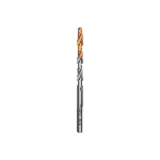 Сверло спиральное по металлу Denzel 5 x 86мм, Р6М5, Golden Tip