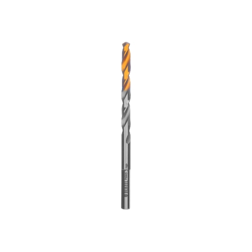 Сверло спиральное по металлу Denzel 5 x 86мм, Р6М5, Golden Tip