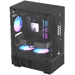 Корпус Formula Crystal Z1CM Plus AR v2 черный без БП mATX 5x120мм 1xUSB3.0 audio bott PSU