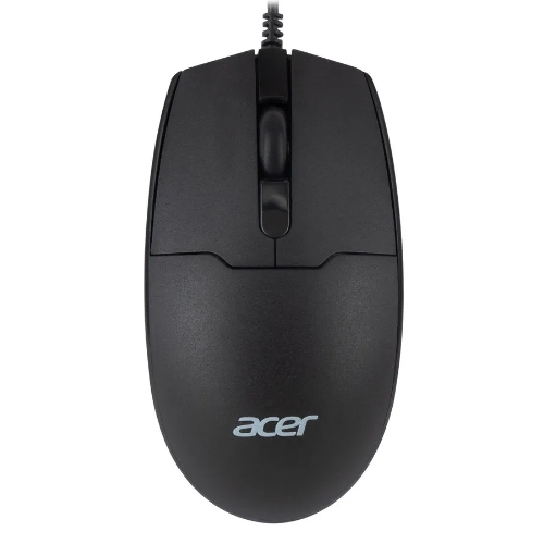 Мышь проводная Acer OMW126 черный, 1200 dpi, USB, кнопки - 3
