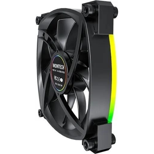 Вентилятор для корпуса Montech AX120 ARGb 120х120x25 черный 4-pin 27дБ (AX120 PWM BLACK) Ret