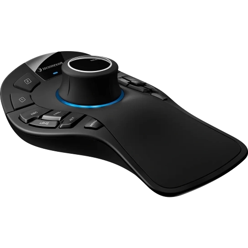 Мышь беспроводная/проводная 3DConnexion SpaceMouse Pro Wireless (3DX-700119) черный, радиоканал, Bluetooth, USB, кнопки - 15