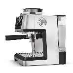 Кофеварка рожковая BQ CM5002 серебристый/черный, исп. кофе - зерновой/молотый, 2,8 л, 2400 Вт, 19 бар