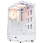 Компьютерный корпус HSPD F510, Panoramic Mid Tower, белый, TG, 0.5 SPCC, 3x120мм ARGB ATX, mATX, mITX 180/280/160мм 1x2.5
