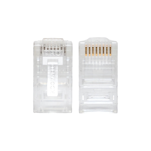 Коннектор RJ-45 TERACOM PRO неэкранированный 8P8C 30мкд Cat.5E универсальный (упак. 10 шт)