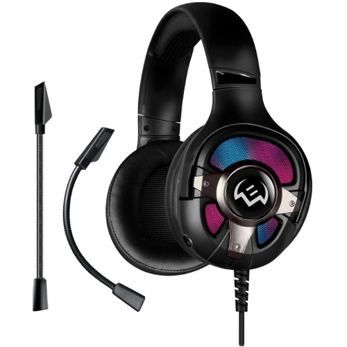 Гарнитура Sven AP-U1100MV чёрный, проводная, USB, подсветка