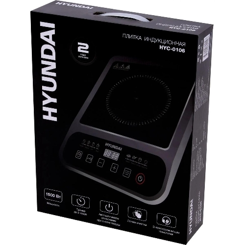 Плита настольная индукционная Hyundai HYC-0106 черный стеклокерамика