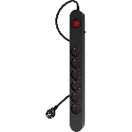 Сетевой фильтр Ippon NF-EU-1.8-10 1.8 м, 6 розеток, черный, коробка