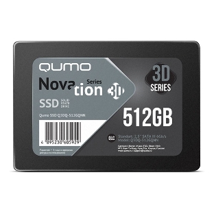 Накопитель SSD QUMO Novation 3D, 512Gb, SATA III, 2.5