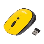 Мышь беспроводная HIPER HOMW-085 желтый, 1600 dpi, радиоканал, USB, кнопки - 4