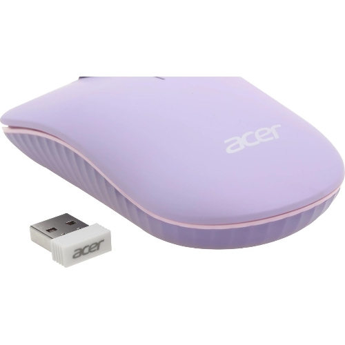 Комплект клавиатура + мышь Acer OCC205 беспроводной USB, 1200 dpi, фиолетовый