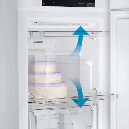 Морозильная камера Indesit DFZ 4150 белый, 204л, 6 ящиков
