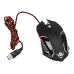 Мышь проводная Nakatomi MOG-20U черный, 2400 dpi, USB, кнопки - 6