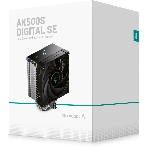 Кулер для процессора DEEPCOOL AK500S DIGITAL SE LGA20XX/1700/1200/115X/AM5/AM4 (12шт/кор, TDP 240W, PWM, Fan 120мм, 5 тепл. трубок, Copper Base, черный) RET (R-AK500S-BKADMN-GJD)