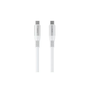Кабель OLMIO SHIELD, Type-C - Type-C, 60W 3A, 1.2м, белый