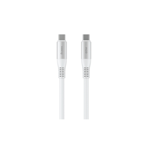 Кабель OLMIO SHIELD, Type-C - Type-C, 60W 3A, 1.2м, белый