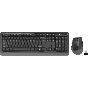 Комплект клавиатура+мышь A4Tech FStyler FGS1035Q беспроводной, USB, 2000 DPI, чёрный/серый