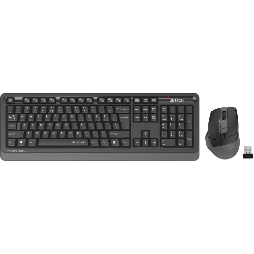 Комплект клавиатура+мышь A4Tech FStyler FGS1035Q беспроводной, USB, 2000 DPI, чёрный/серый
