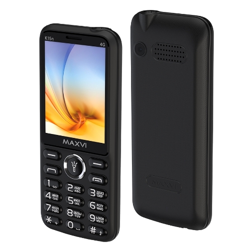 Мобильный телефон Maxvi K15n 4G черный