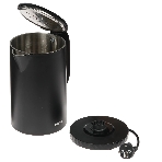 Чайник электрический Centek CT-0020 черный металл 1.7 л, 2200 Вт, бесшовная колба, двойные стенки