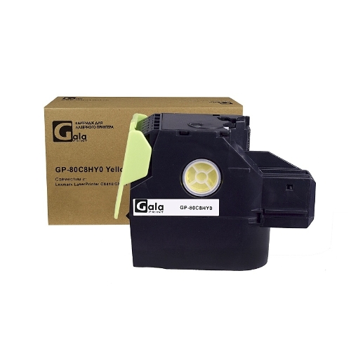 Картридж лазерный GalaPrint GP-80C8HY0 желтый (3000 стр) для Lexmark LaserPrinter CX410/CX510