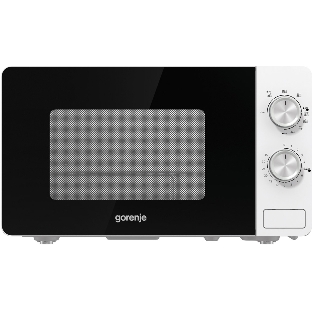 Микроволновая печь Gorenje MO20E2W белый, 20 л, 800 Вт, переключатели - поворотный механизм