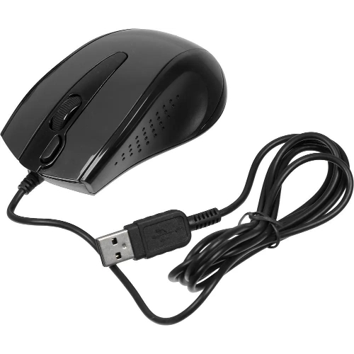 Мышь проводная A4Tech N-500F серый глянец/черный, 1200 dpi, USB, кнопки - 4