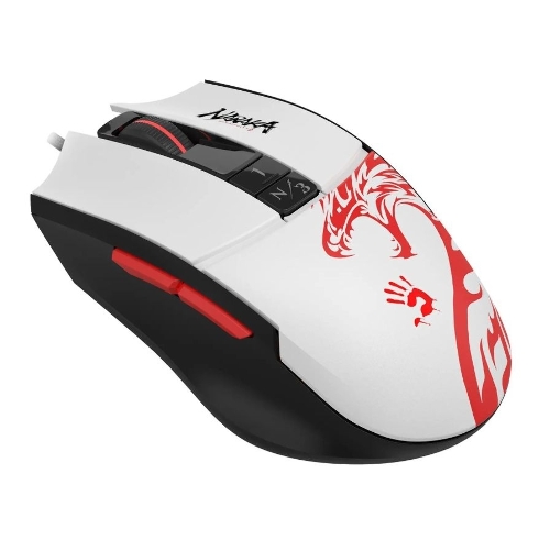 Мышь проводная A4Tech Bloody L65 Max белый, 12000 dpi, USB, кнопки - 7