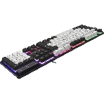 Клавиатура проводная Defender Dark Knight R GK-077, USB, черный/белый
