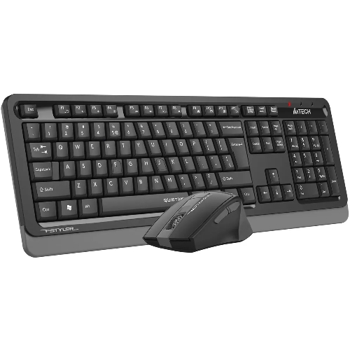 Комплект клавиатура+мышь A4Tech FStyler FGS1035Q беспроводной, USB, 2000 DPI, чёрный/серый